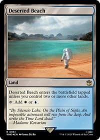 Deserted Beach (Surge Foil) - Universes Beyond: Doctor Who - Magic: The Gathering card