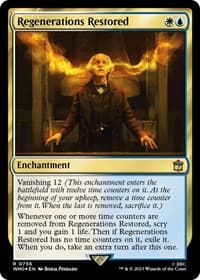 Regenerations Restored (Surge Foil) - Universes Beyond: Doctor Who - Magic: The Gathering card