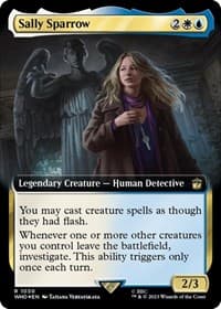 Sally Sparrow (Extended Art) (Surge Foil) - Universes Beyond: Doctor Who - Magic: The Gathering card