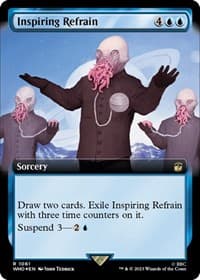 Inspiring Refrain (Extended Art) (Surge Foil) - Universes Beyond: Doctor Who - Magic: The Gathering card