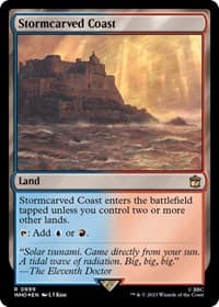 Stormcarved Coast (Surge Foil) - Universes Beyond: Doctor Who - Magic: The Gathering card