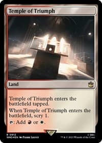 Temple of Triumph (Surge Foil) - Universes Beyond: Doctor Who - Magic: The Gathering card