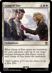 Grasp of Fate (Surge Foil) - Universes Beyond: Doctor Who - Magic: The Gathering card