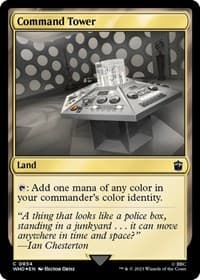 Command Tower (0854) (Surge Foil) - Universes Beyond: Doctor Who - Magic: The Gathering card