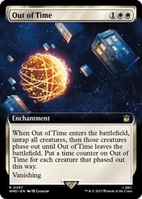 Out of Time (Extended Art) - Universes Beyond: Doctor Who - Magic: The Gathering card