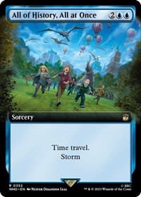 All of History, All at Once (Extended Art) - Universes Beyond: Doctor Who - Magic: The Gathering card