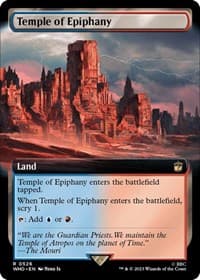Temple of Epiphany (Extended Art) - Universes Beyond: Doctor Who - Magic: The Gathering card
