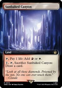 Sunbaked Canyon (Extended Art) - Universes Beyond: Doctor Who - Magic: The Gathering card