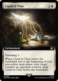 Crack in Time (Extended Art) (Surge Foil) - Universes Beyond: Doctor Who - Magic: The Gathering card
