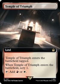 Temple of Triumph (Extended Art) (Surge Foil) - Universes Beyond: Doctor Who - Magic: The Gathering card