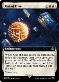 Out of Time (Extended Art) (Surge Foil) - Universes Beyond: Doctor Who - Magic: The Gathering card
