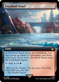 Frostboil Snarl (Extended Art) (Surge Foil) - Universes Beyond: Doctor Who - Magic: The Gathering card
