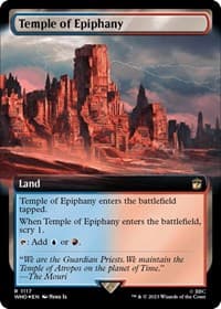 Temple of Epiphany (Extended Art) (Surge Foil) - Universes Beyond: Doctor Who - Magic: The Gathering card