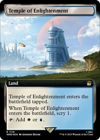 Temple of Enlightenment (Extended Art) (Surge Foil) - Universes Beyond: Doctor Who - Magic: The Gathering card