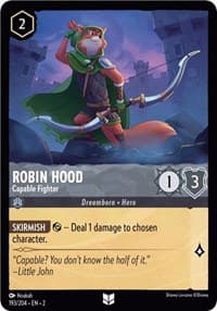 Robin Hood - Capable Fighter - Rise of the Floodborn - Disney Lorcana card