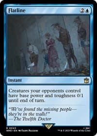 Flatline - Universes Beyond: Doctor Who - Magic: The Gathering card