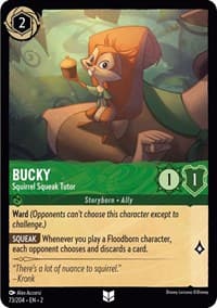 Bucky - Squirrel Squeak Tutor - Rise of the Floodborn - Disney Lorcana card