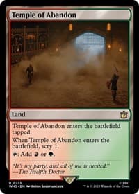 Temple of Abandon - Universes Beyond: Doctor Who - Magic: The Gathering card