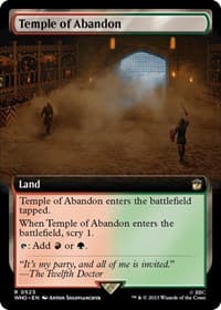 Temple of Abandon (Extended Art) - Universes Beyond: Doctor Who - Magic: The Gathering card
