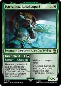 Karvanista, Loyal Lupari - Universes Beyond: Doctor Who - Magic: The Gathering card