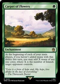 Carpet of Flowers - Universes Beyond: Doctor Who - Magic: The Gathering card