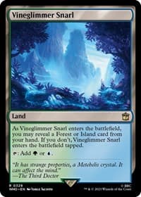 Vineglimmer Snarl - Universes Beyond: Doctor Who - Magic: The Gathering card