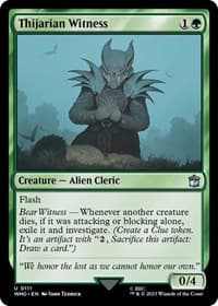 Thijarian Witness - Universes Beyond: Doctor Who - Magic: The Gathering card