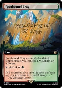 Rootbound Crag (Extended Art) - Universes Beyond: Doctor Who - Magic: The Gathering card