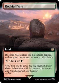 Rockfall Vale (Extended Art) - Universes Beyond: Doctor Who - Magic: The Gathering card