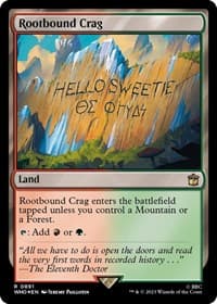 Rootbound Crag (Surge Foil) - Universes Beyond: Doctor Who - Magic: The Gathering card