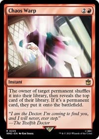Chaos Warp - Universes Beyond: Doctor Who - Magic: The Gathering card