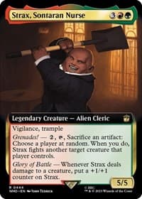 Strax, Sontaran Nurse (Extended Art) - Universes Beyond: Doctor Who - Magic: The Gathering card