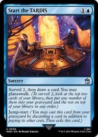 Start the TARDIS - Universes Beyond: Doctor Who - Magic: The Gathering card