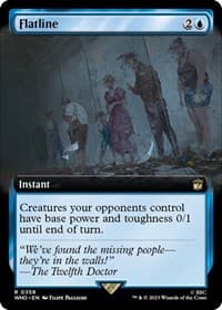 Flatline (Extended Art) - Universes Beyond: Doctor Who - Magic: The Gathering card