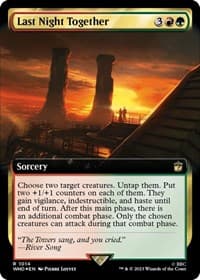 Last Night Together (Extended Art) (Surge Foil) - Universes Beyond: Doctor Who - Magic: The Gathering card