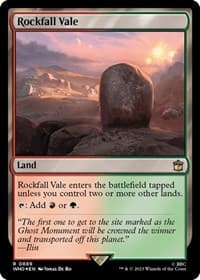 Rockfall Vale (Surge Foil) - Universes Beyond: Doctor Who - Magic: The Gathering card