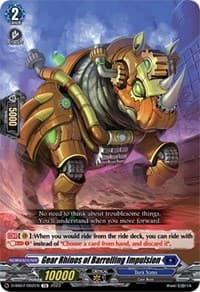 Gear Rhinos of Barrelling Impulsion - D-SS07: Stand Up Deckset "Favrneel" - Cardfight Vanguard card