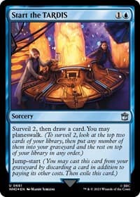 Start the TARDIS (Surge Foil) - Universes Beyond: Doctor Who - Magic: The Gathering card