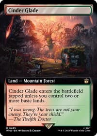 Cinder Glade (Extended Art) - Universes Beyond: Doctor Who - Magic: The Gathering card