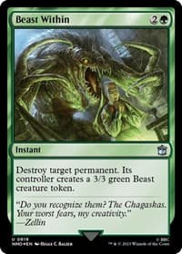 Beast Within (Surge Foil) - Universes Beyond: Doctor Who - Magic: The Gathering card