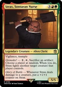 Strax, Sontaran Nurse (Surge Foil) - Universes Beyond: Doctor Who - Magic: The Gathering card