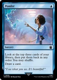 Ponder (Surge Foil) - Universes Beyond: Doctor Who - Magic: The Gathering card