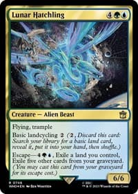 Lunar Hatchling (Surge Foil) - Universes Beyond: Doctor Who - Magic: The Gathering card