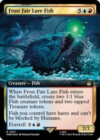 Frost Fair Lure Fish (Extended Art) (Surge Foil) - Universes Beyond: Doctor Who - Magic: The Gathering card