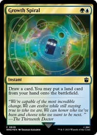 Growth Spiral (Surge Foil) - Universes Beyond: Doctor Who - Magic: The Gathering card