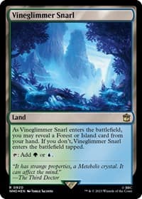 Vineglimmer Snarl (Surge Foil) - Universes Beyond: Doctor Who - Magic: The Gathering card