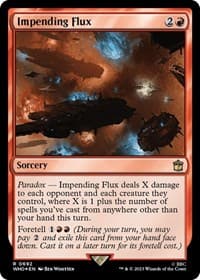 Impending Flux (Surge Foil) - Universes Beyond: Doctor Who - Magic: The Gathering card