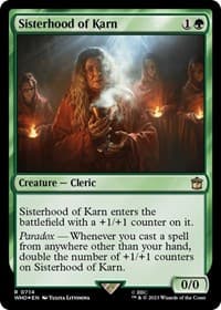 Sisterhood of Karn (Surge Foil) - Universes Beyond: Doctor Who - Magic: The Gathering card