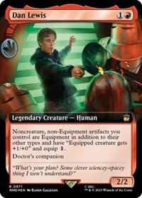 Dan Lewis (Extended Art) (Surge Foil) - Universes Beyond: Doctor Who - Magic: The Gathering card