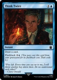Think Twice (Surge Foil) - Universes Beyond: Doctor Who - Magic: The Gathering card